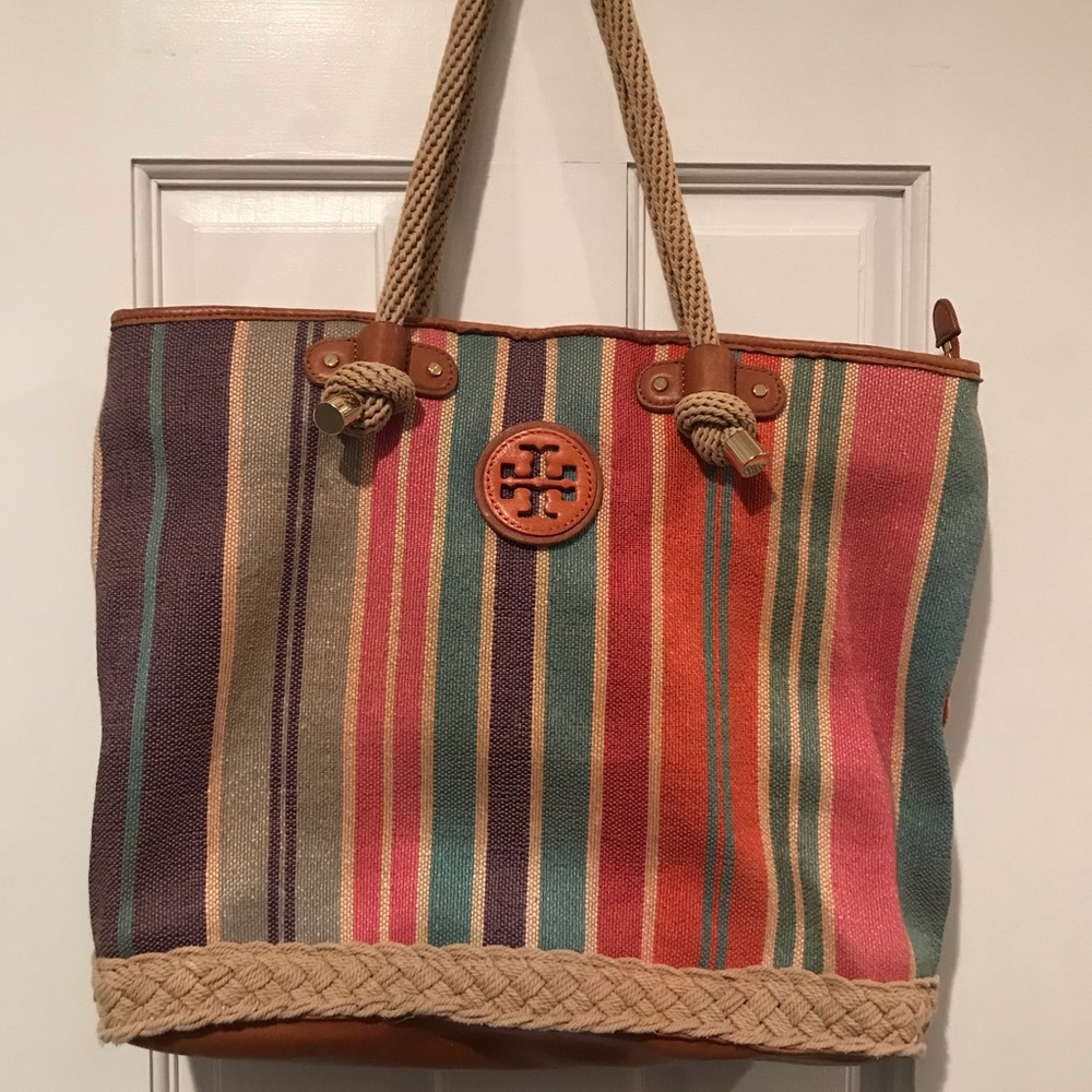 Tory Burch Baja Stripe Jaden Tote
